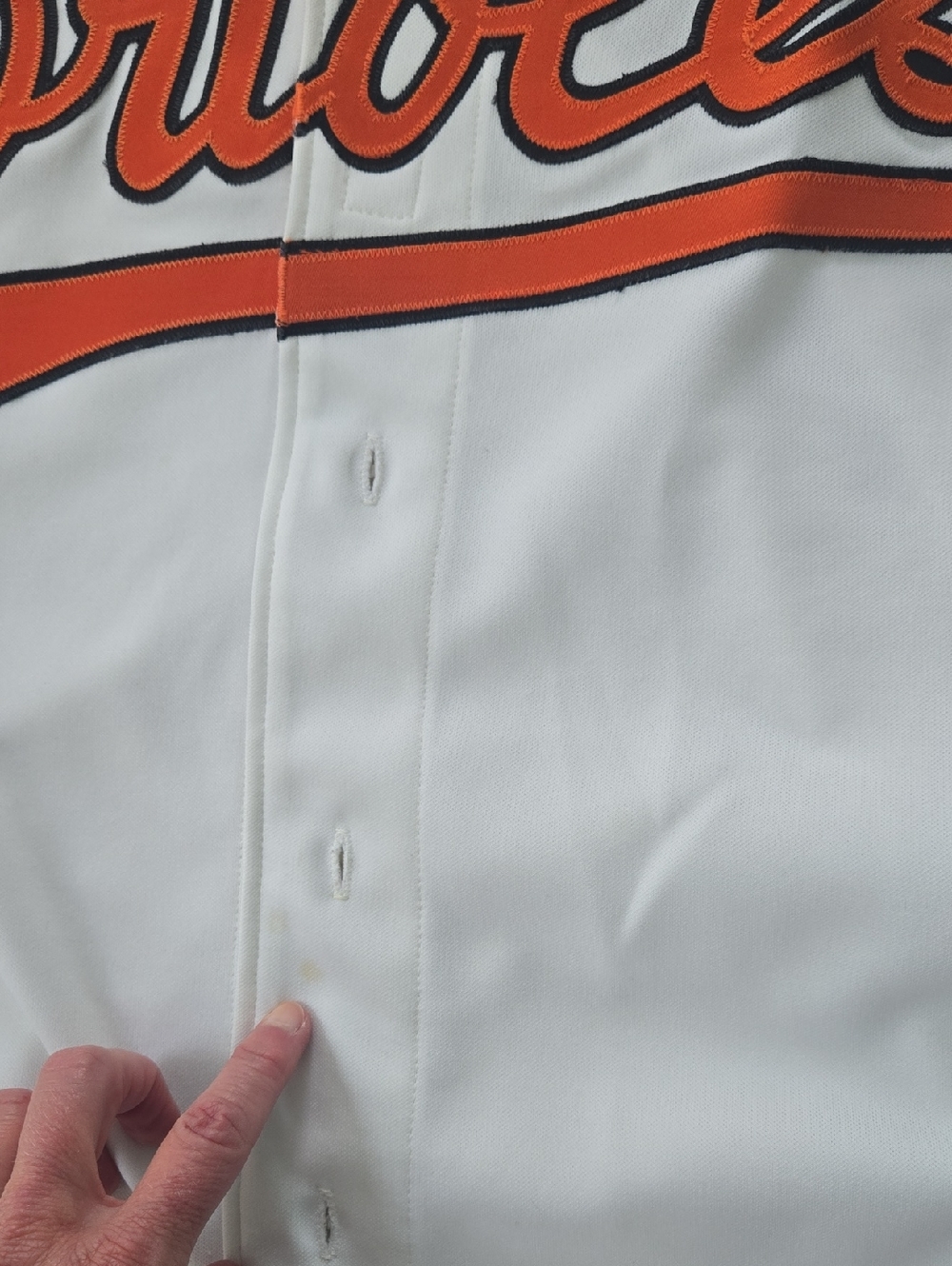 Vintage Rawlings Orioles Script Baseball Jersey Size 44 - Picture 6 of 9
